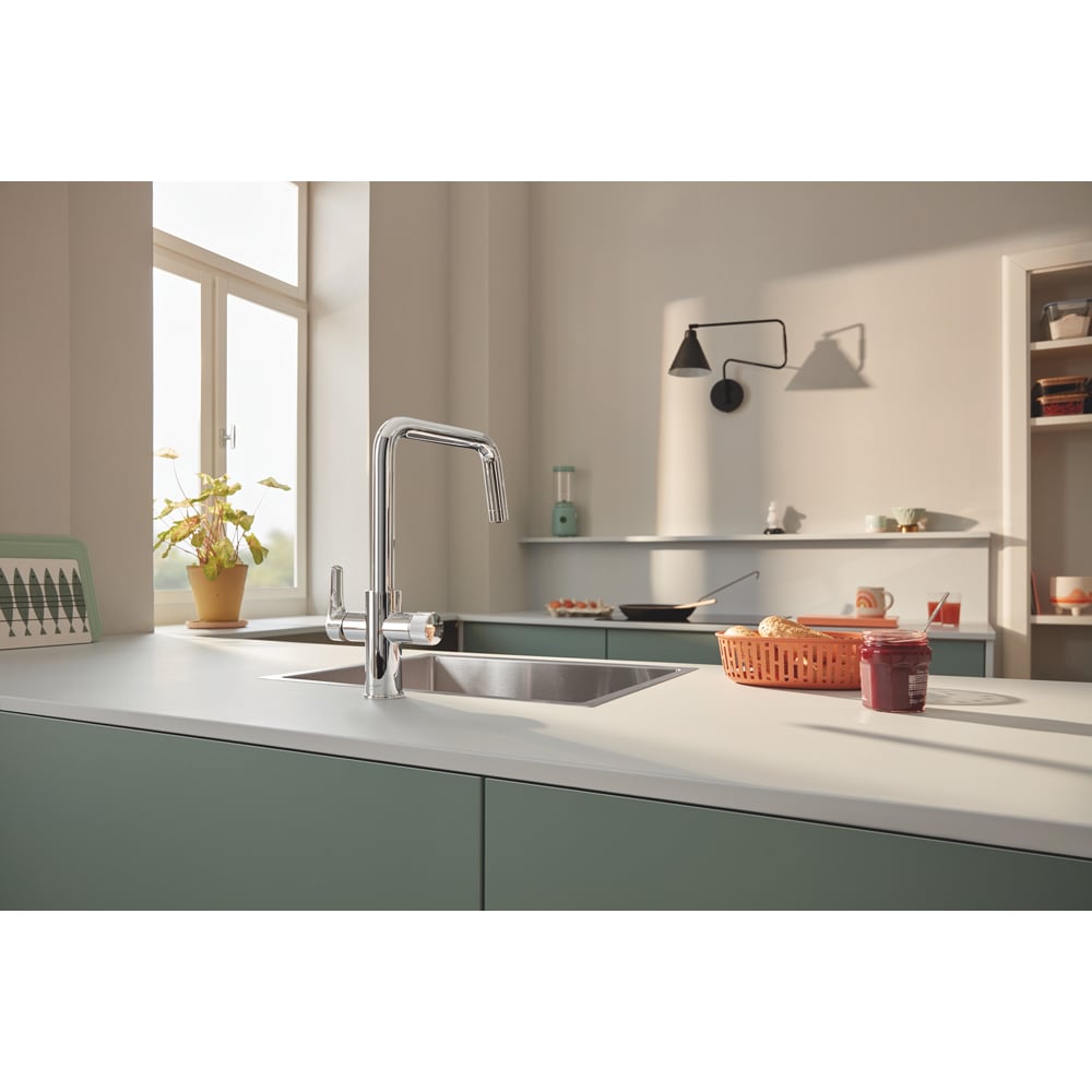 Baterie bucatarie GROHE Blue Pure Eurosmart 30586000, alama sanitara, crom