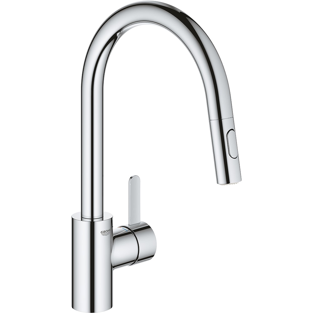 Baterie bucatarie GROHE Eurosmart Cosmopolitan 31481001, dus extractibil, alama, crom