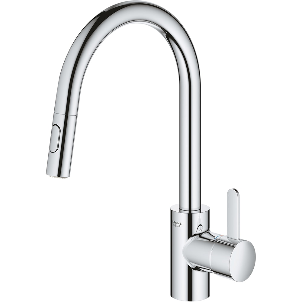 Baterie bucatarie GROHE Eurosmart Cosmopolitan 31481001, dus extractibil, alama, crom