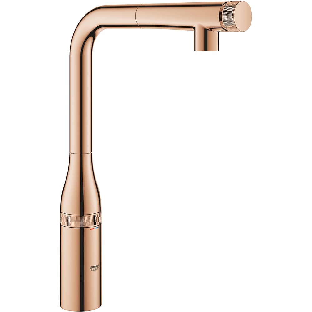Baterie bucatarie GROHE Essence SmartControl 31615DA0, dus extractibil, alama, cupru