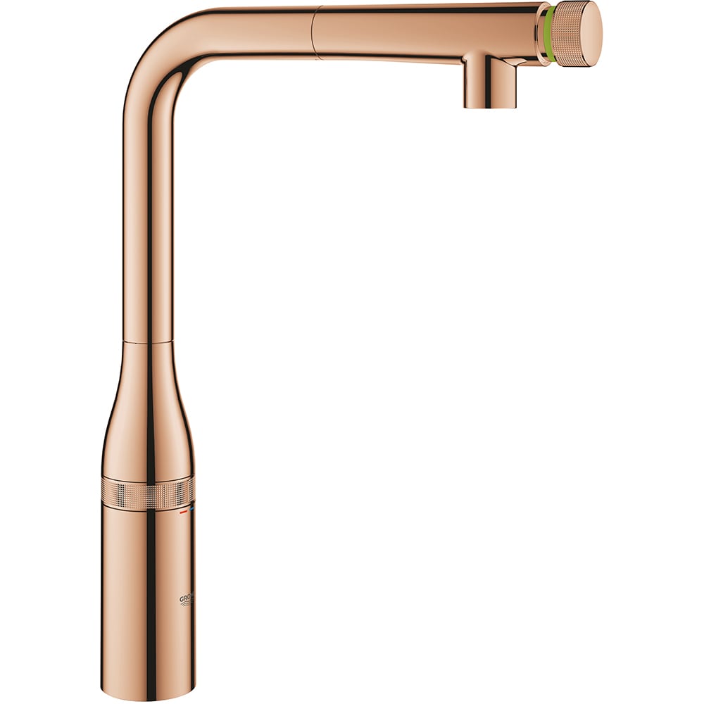 Baterie bucatarie GROHE Essence SmartControl 31615DA0, dus extractibil, alama, cupru