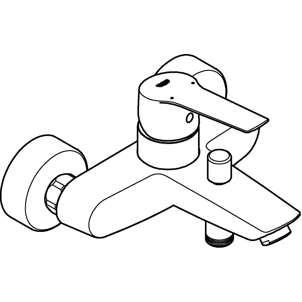 Baterie cada-dus GROHE Start 322782432, alama sanitara, negru