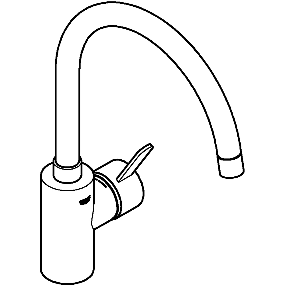 Baterie bucatarie GROHE Eurosmart Cosmopolitan 32843002, alama, crom