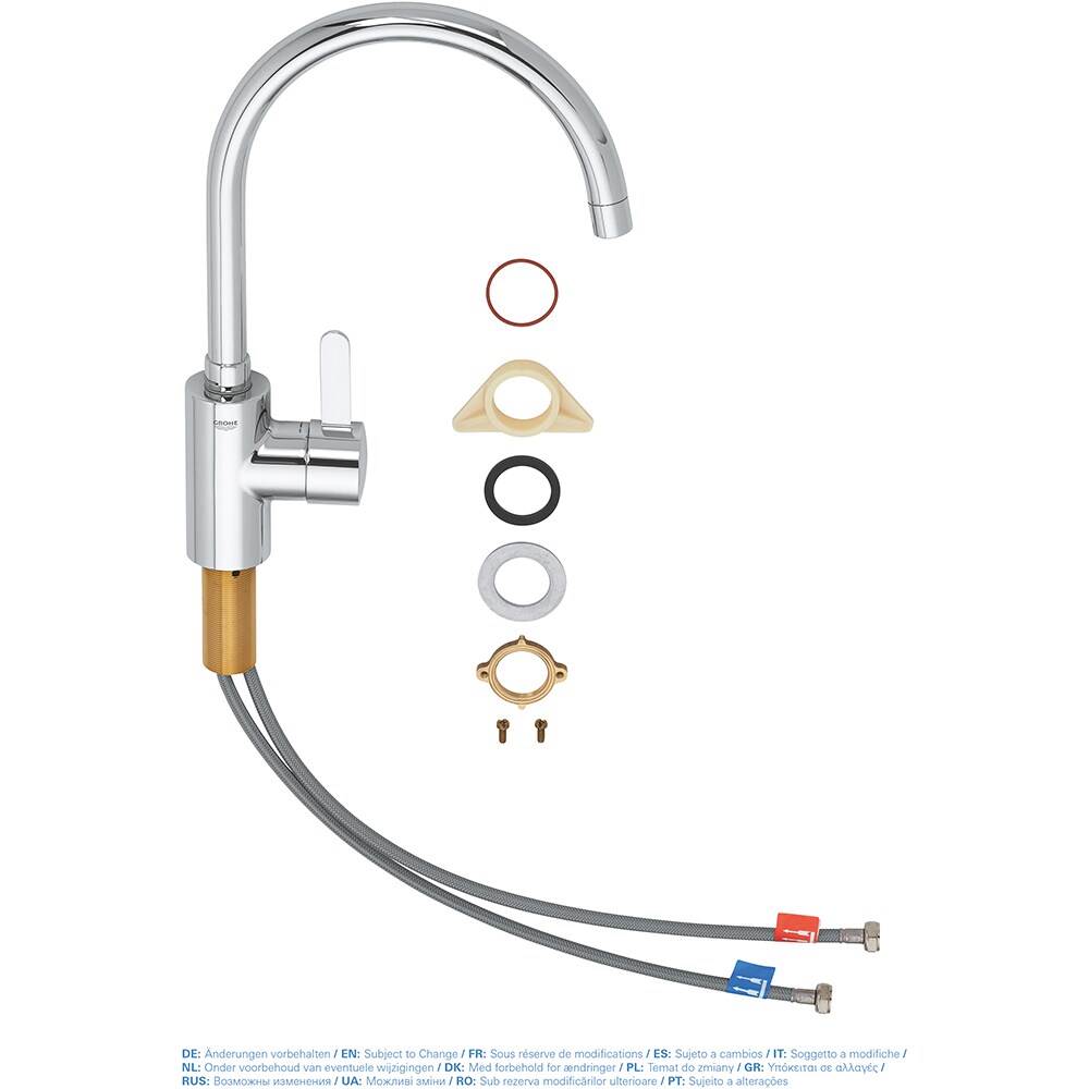 Baterie bucatarie GROHE Eurosmart Cosmopolitan 32843002, alama, crom