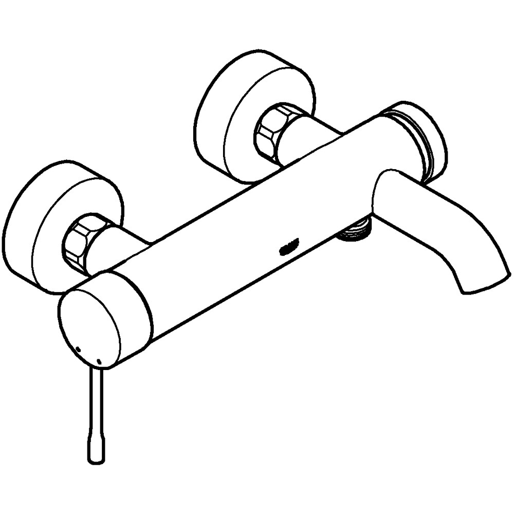 Baterie cada-dus GROHE Essence 33624GN1, alama sanitara, auriu