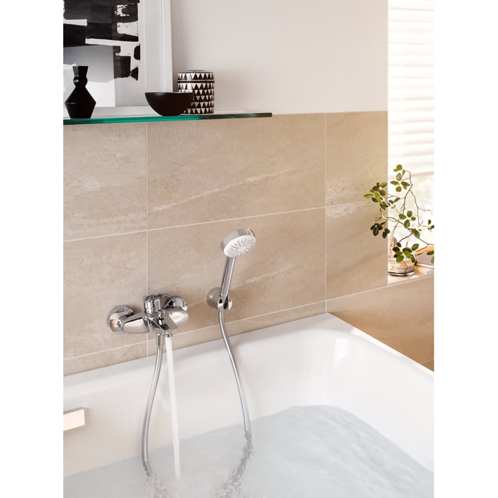 Baterie cada-dus KLUDI Pure&Solid 346810575, alama sanitara, argintiu