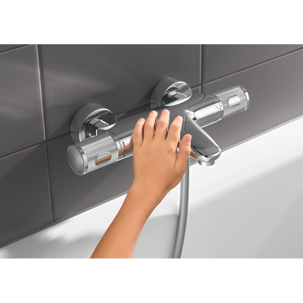 Baterie cada-dus GROHE Grohtherm 1000 34830000, alama sanitara, crom