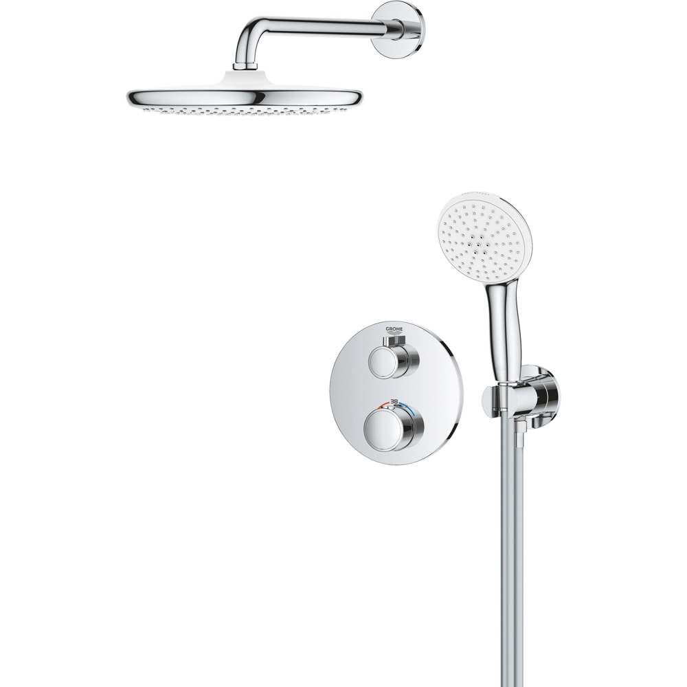 Sistem dus GROHE Grohtherm 250 34872000, termostat, 1 functie, crom