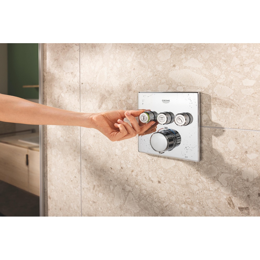 Sistem dus GROHE Precision SmartControl 310 34875000, termostat, 3 functii, crom