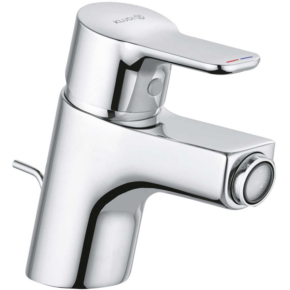 Baterie bideu KLUDI Pure&Easy 375330565, alama sanitara, argintiu