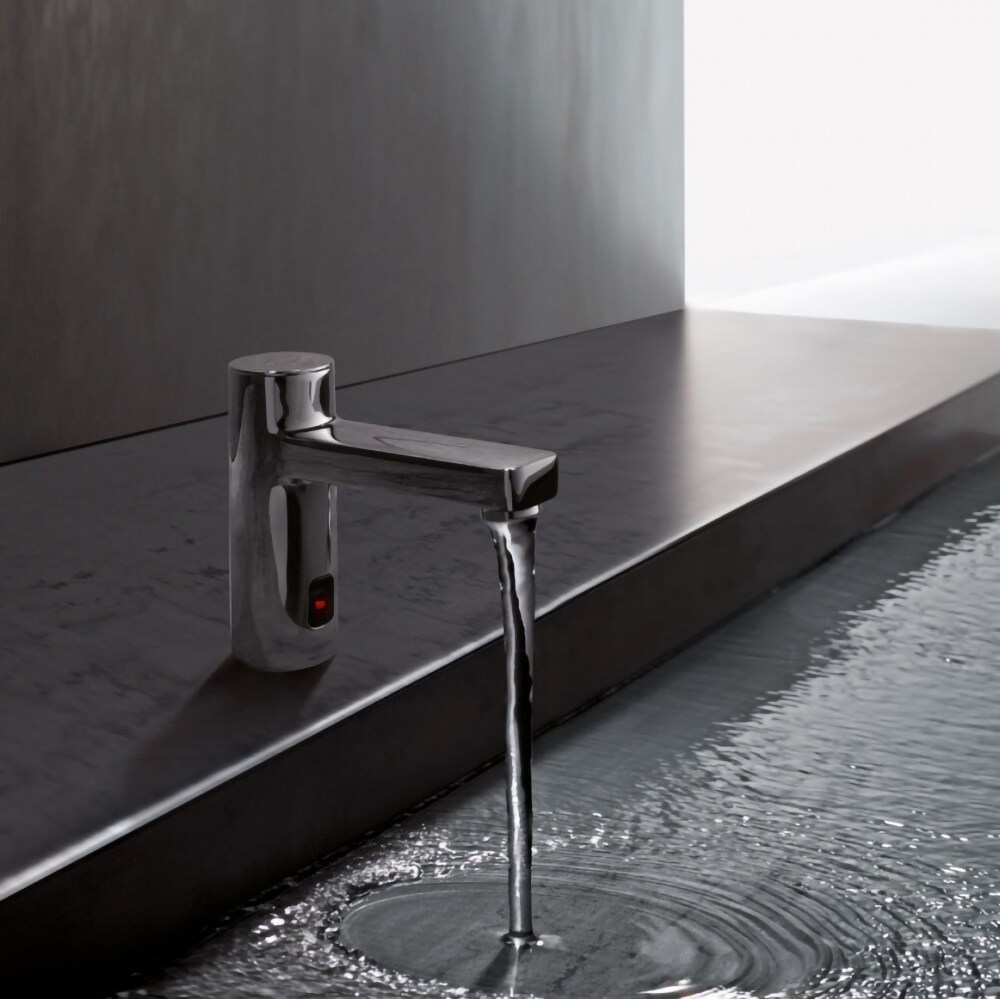 Baterie lavoar electronica KLUDI Zenta E 3820005, alama sanitara, argintiu