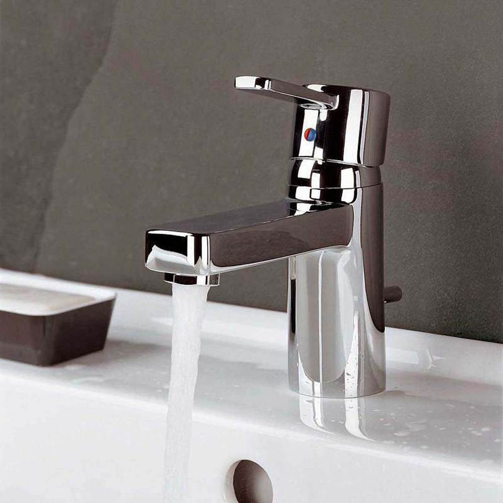 Baterie lavoar KLUDI Zenta 382620575, alama sanitara, argintiu