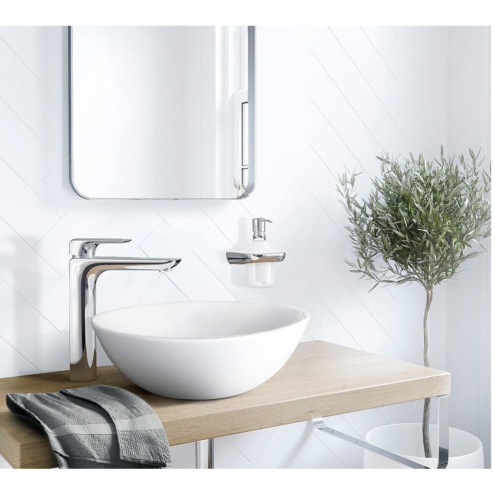 Baterie lavoar KLUDI Ameo 412980575, alama sanitara, argintiu