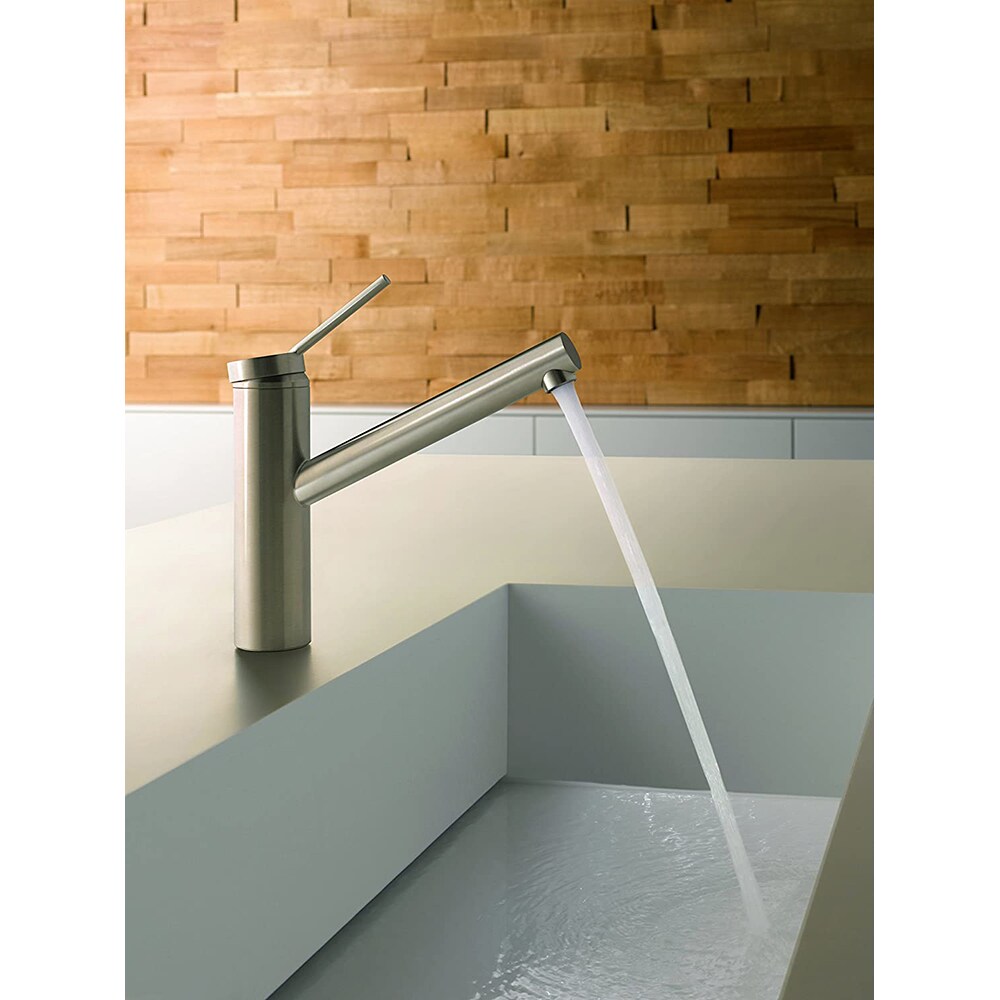 Baterie bucatarie KLUDI Tangenta 44904F875, inox, argintiu
