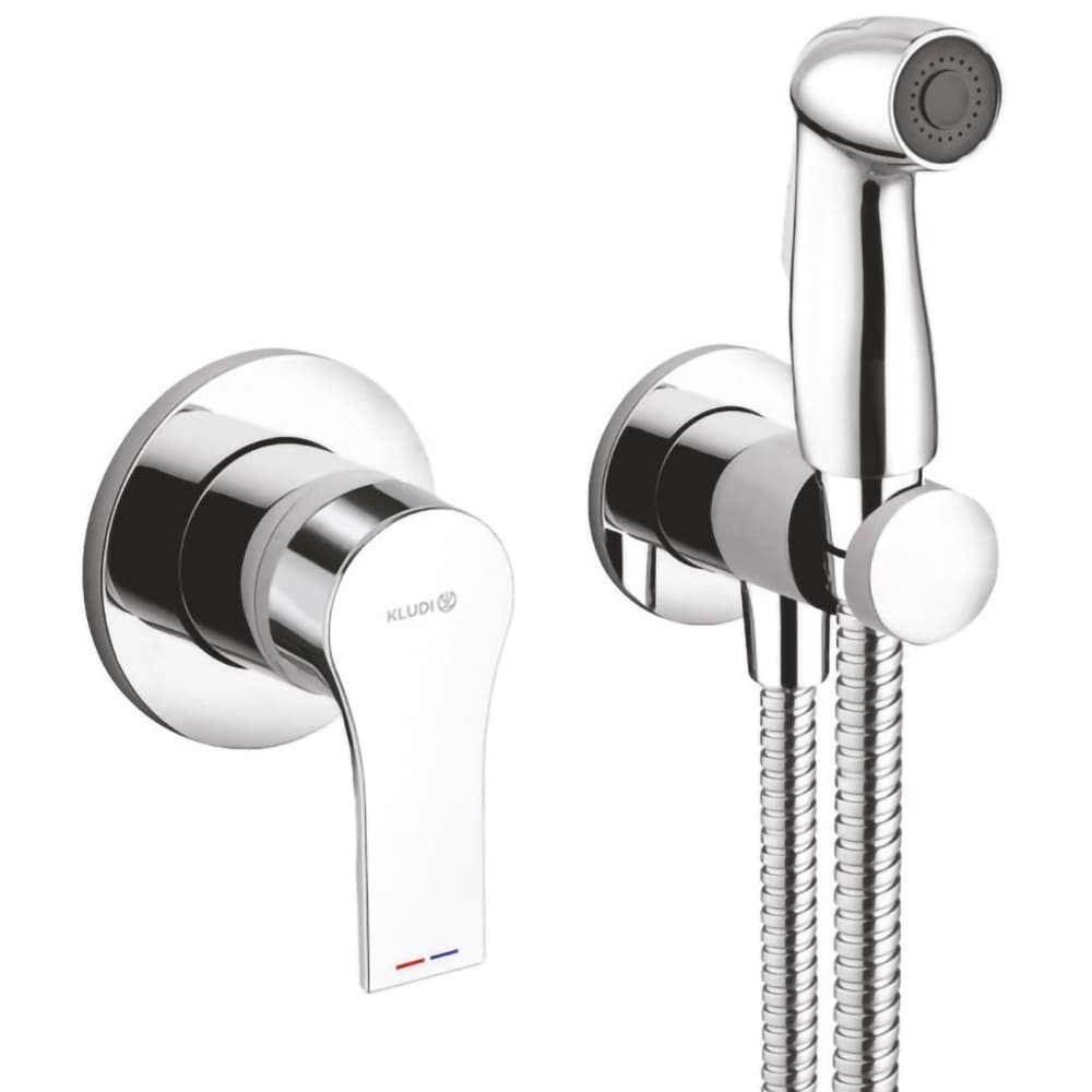 Set dus igienic KLUDI Zenta SL 489990565, 1 functie, crom