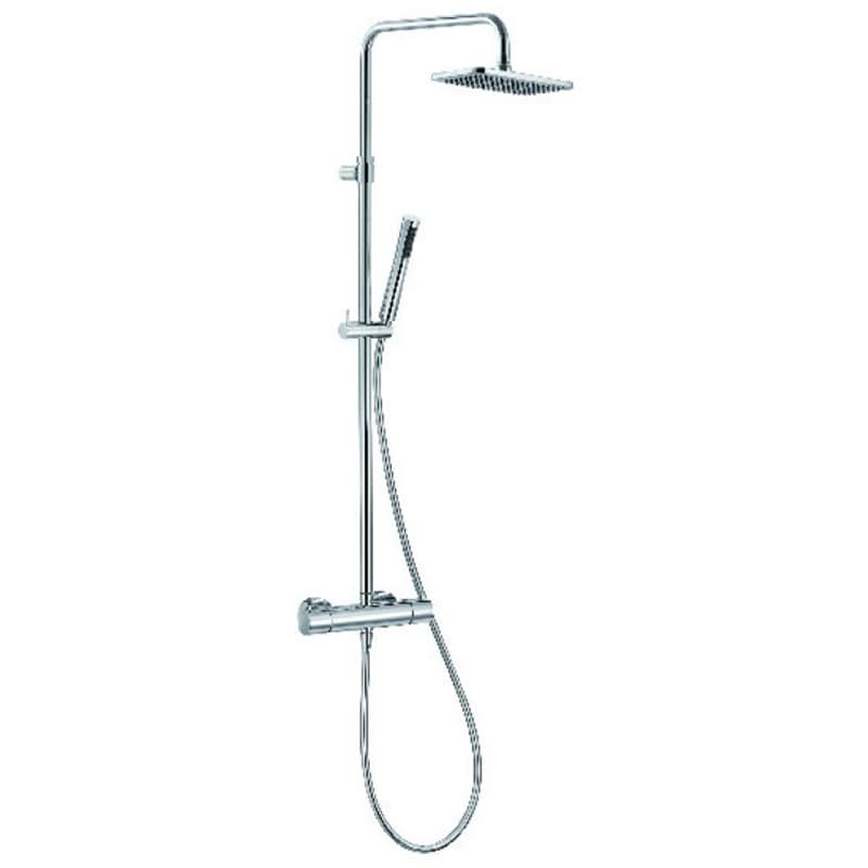 Sistem dus KLUDI A-QA 4909505-00, termostat, 1 functie, crom