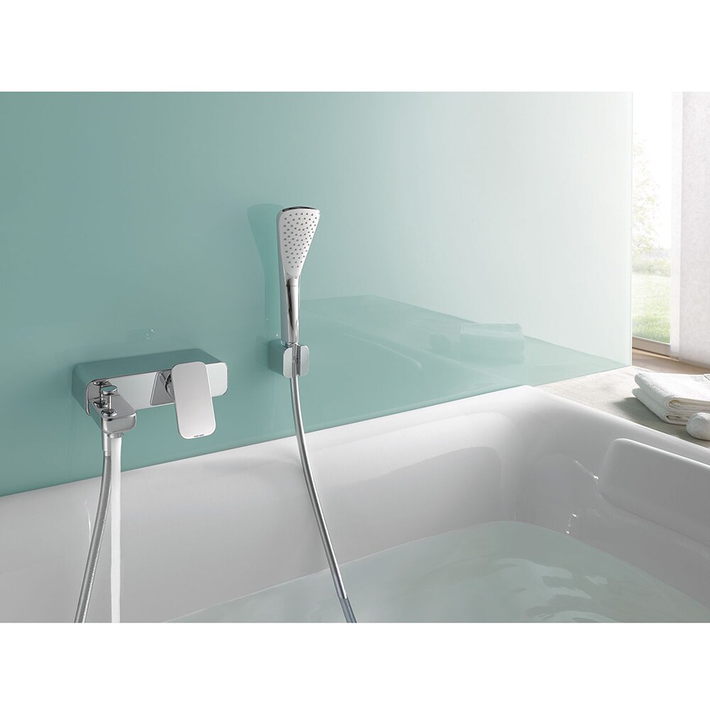 Baterie cada-dus KLUDI E2 494450575, alama sanitara, argintiu