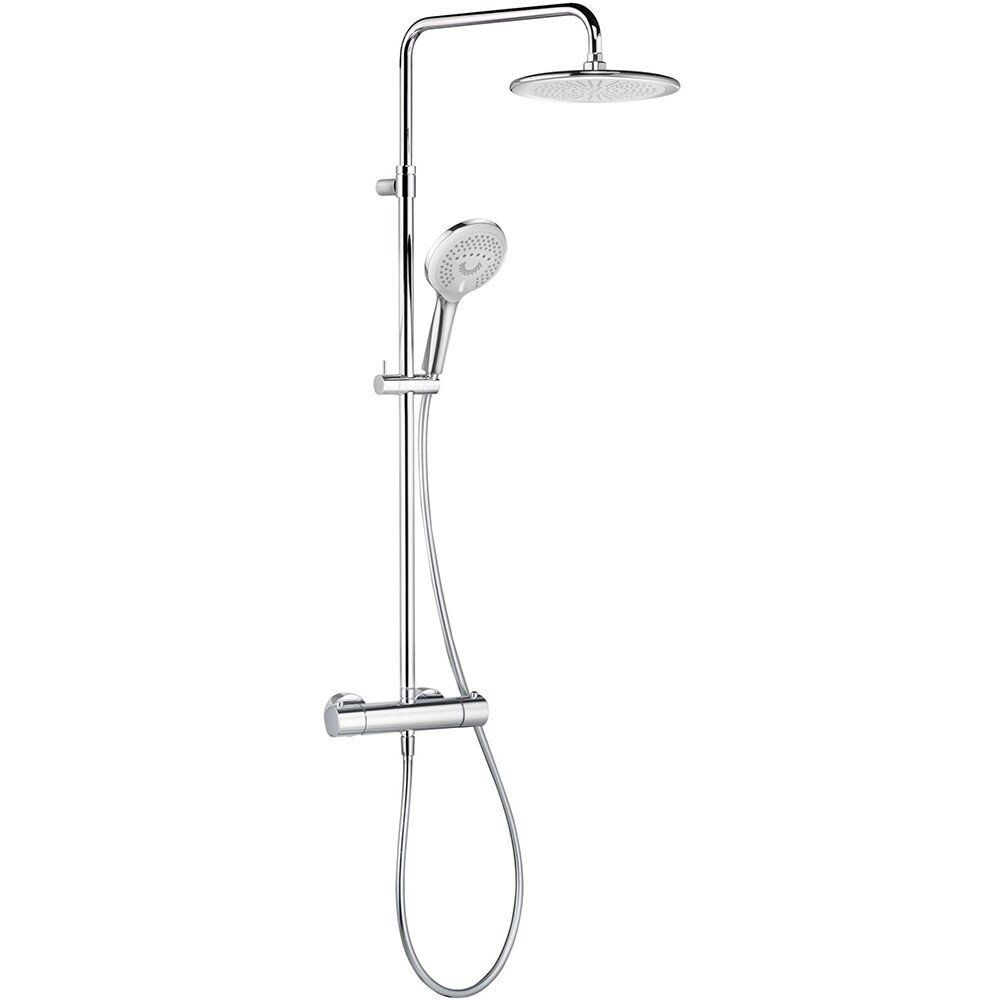 Sistem dus KLUDI A-QA 6609505-00, termostat, 3 functii, crom