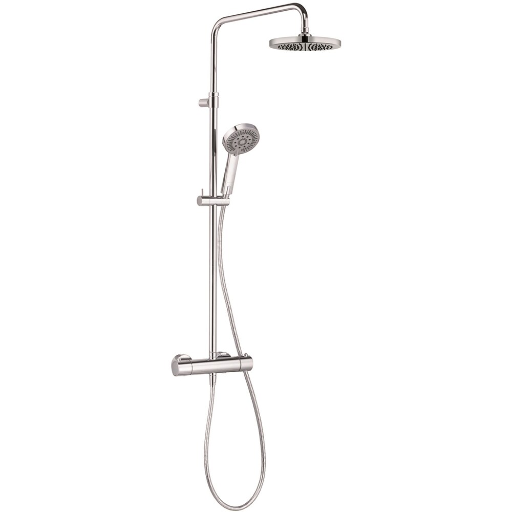 Sistem dus KLUDI A-QA 6619505-00, termostat, 3 functii, crom