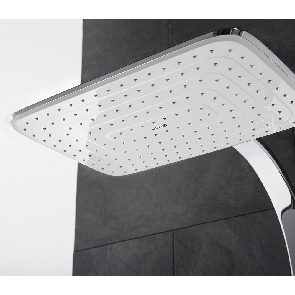 Sistem dus KLUDI Cockpit 8020091-00, termostat, 1 functie, crom-alb