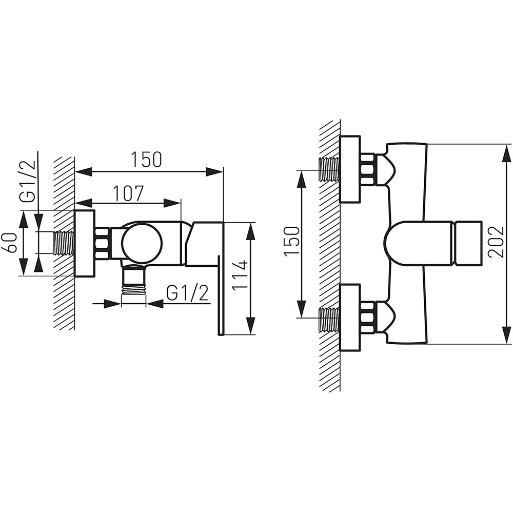 Baterie dus FERRO Algeo BAG7BL, alama sanitara, negru