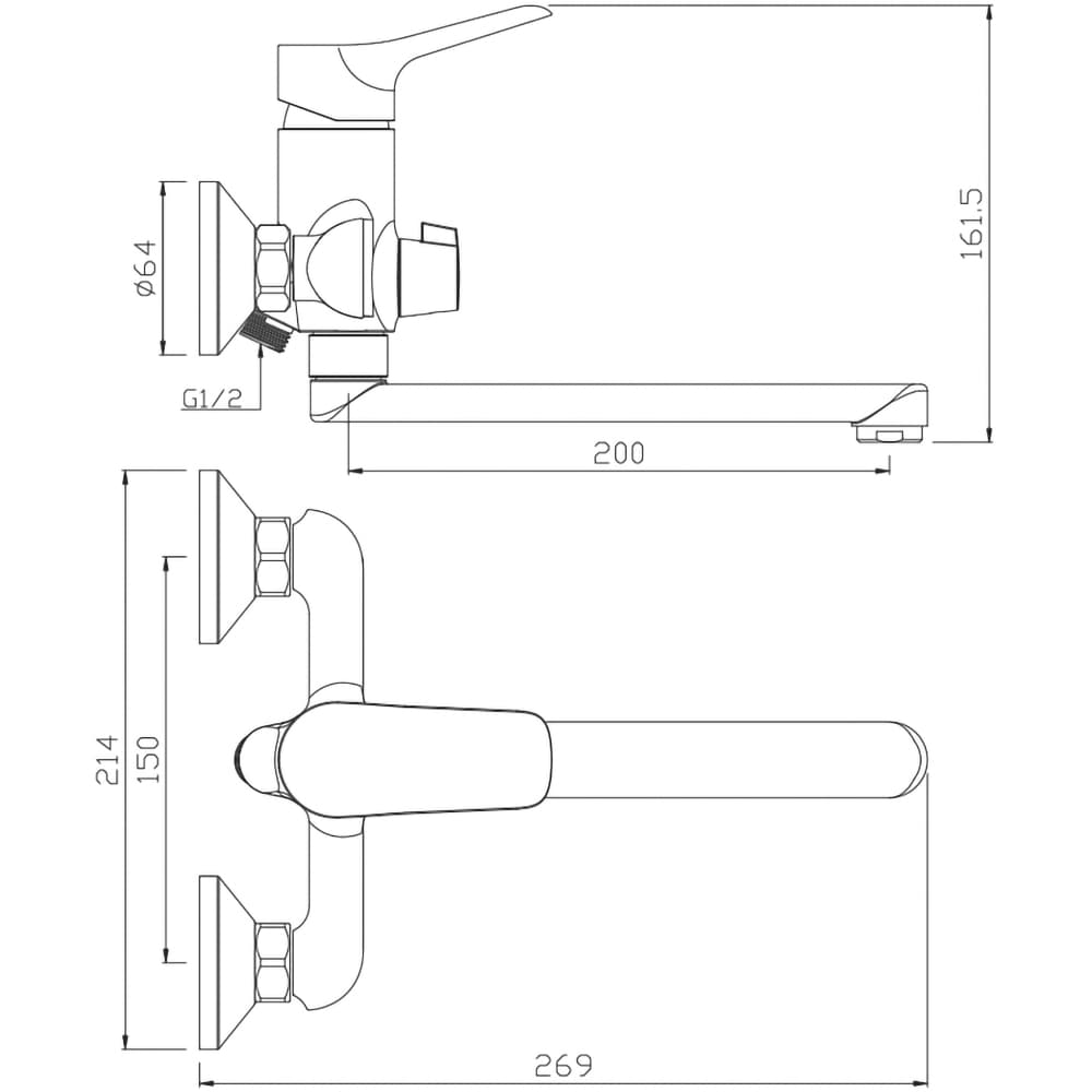 Baterie cada-dus SANOBI Lotus SL-07, alama, argintiu