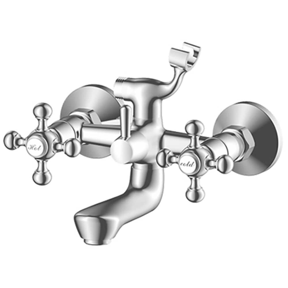 Baterie cada-dus SANOBI Retro SR-02, alama, argintiu