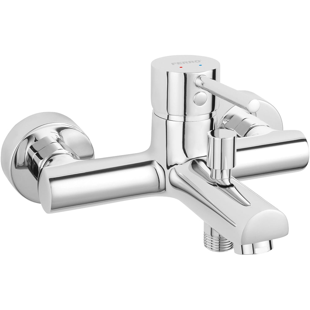 Baterie cada-dus FERRO Linus BLX1, alama sanitara, argintiu