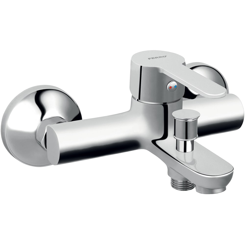 Baterie cada-dus FERRO Savio BSV1, alama sanitara, argintiu