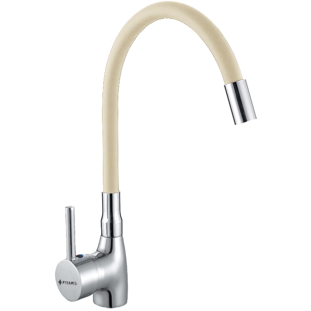 Baterie bucatarie PYRAMIS Eco Flessi, pipa flexibila, alama, crom-bej