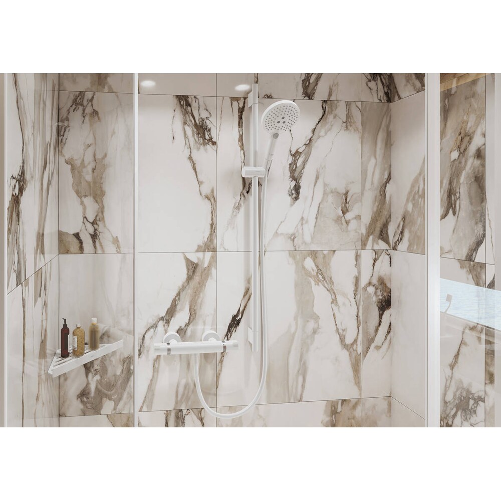 Baterie dus HANSGROHE Ecostat Comfort 13116700, alama sanitara, alb