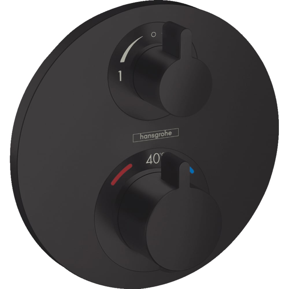 Baterie cada-dus HANSGROHE Ecostat 15758670, marimea S, alama sanitara, negru