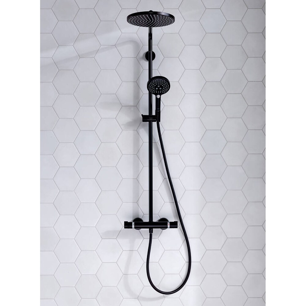 Sistem dus HANSGROHE Raindance Select S 240 27633670, termostat, 1 functie, negru