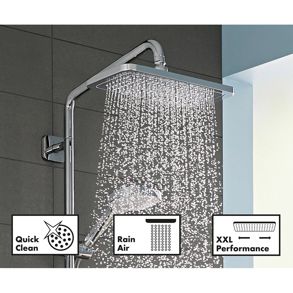 Sistem dus HANSGROHE Croma 280 27687000, termostat, 1 functie, crom