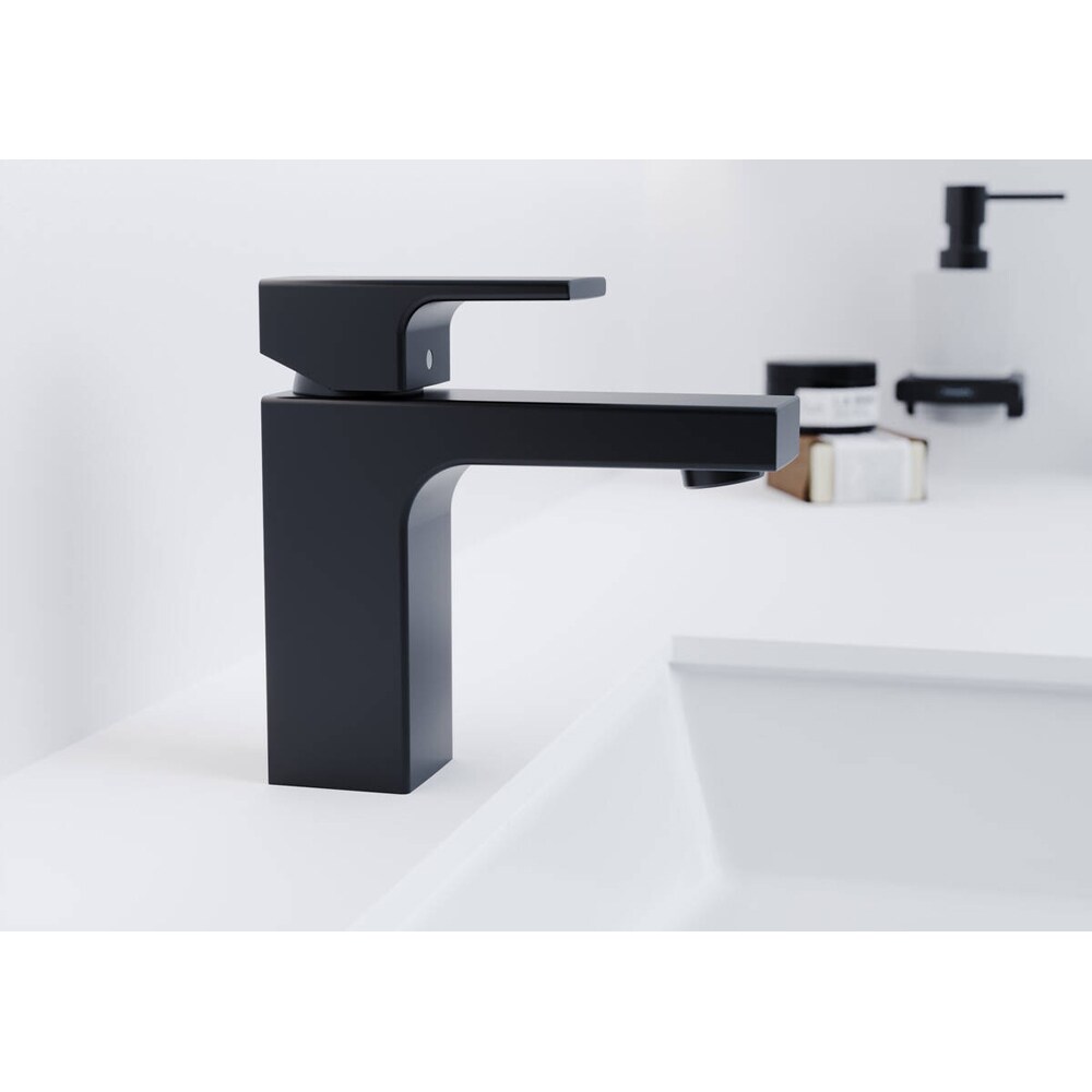 Baterie lavoar HANSGROHE Vernis Shape 100 71561670, alama sanitara, negru