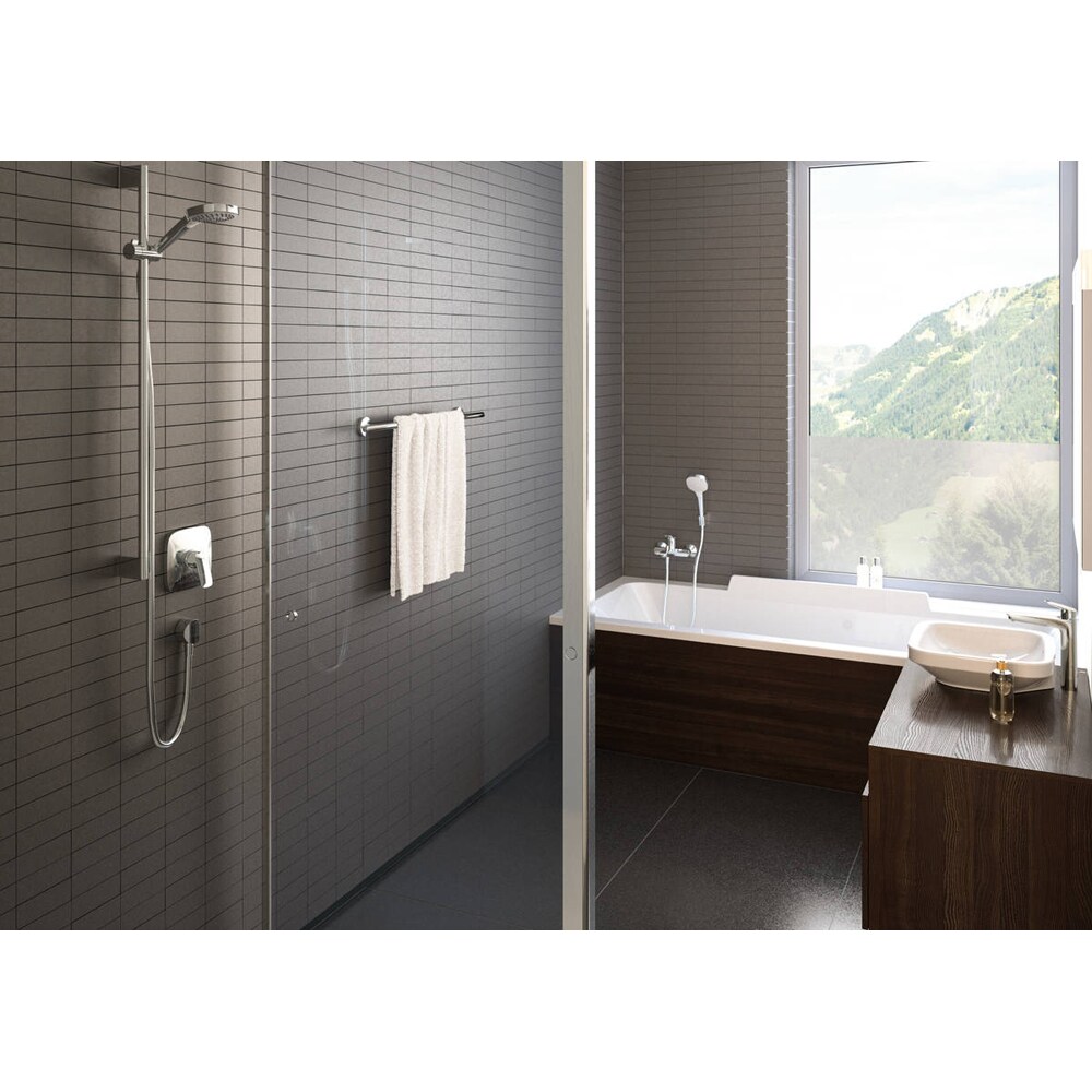 Baterie dus HANSGROHE Logis 71605000, alama sanitara, crom