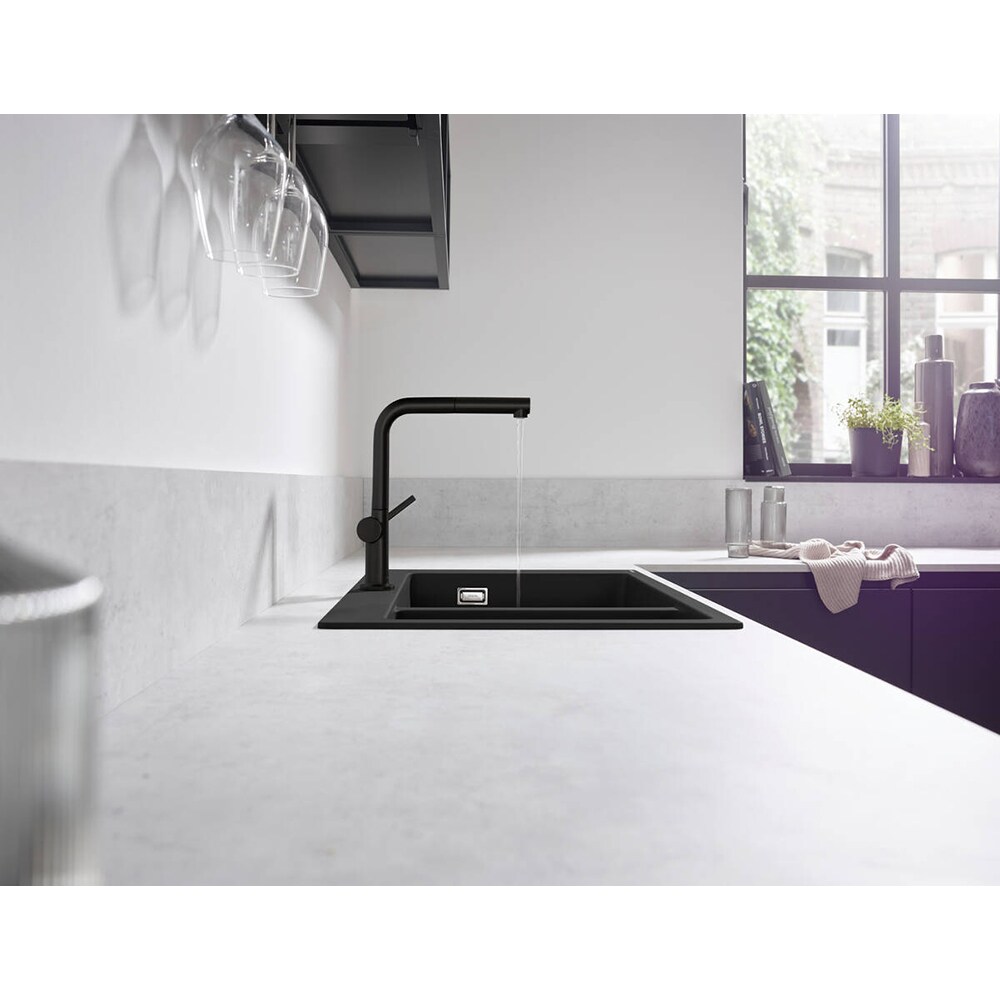 Baterie bucatarie HANSGROHE Talis M54 72808670, alama, negru