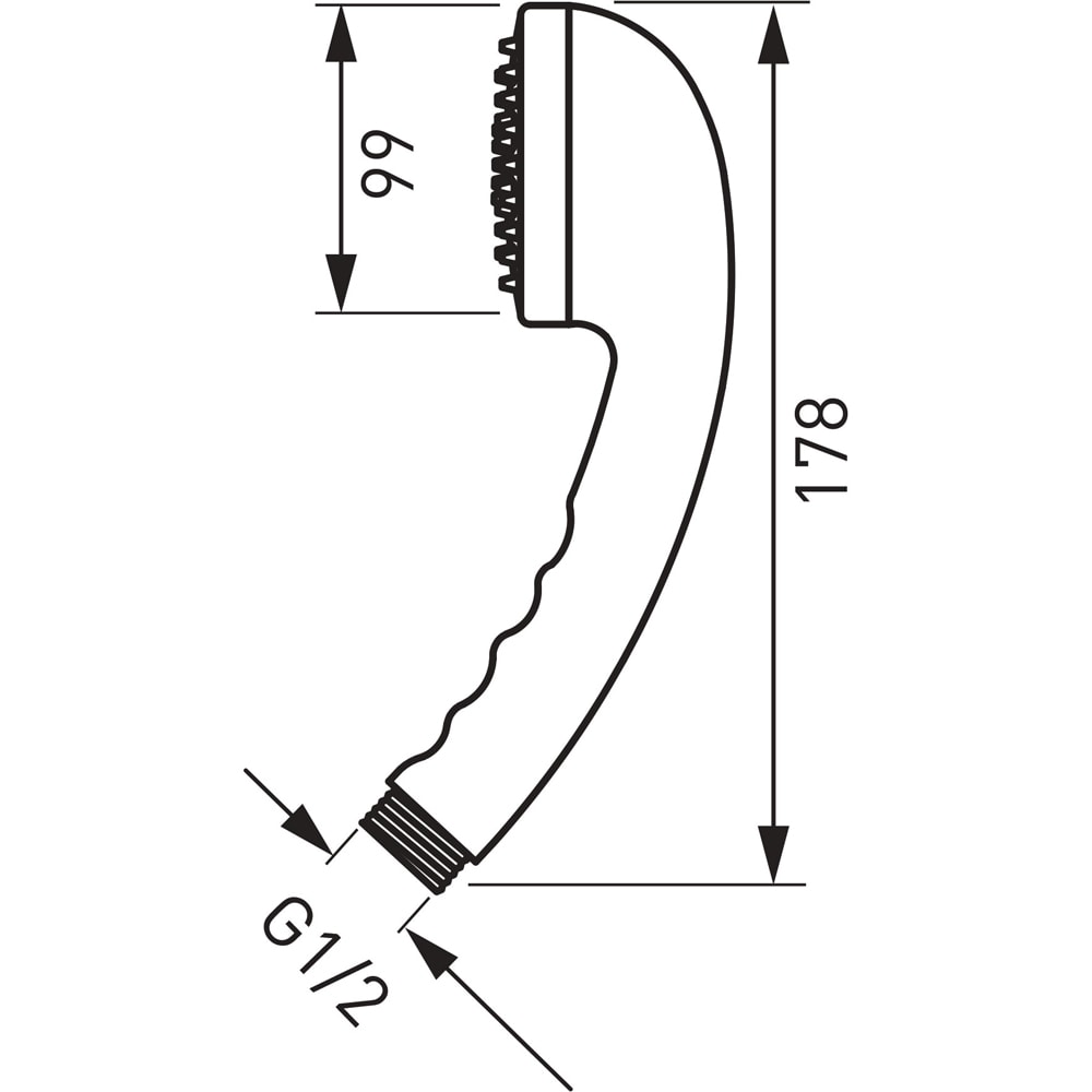 Para dus FERRO Milo S318, 1 functie, crom