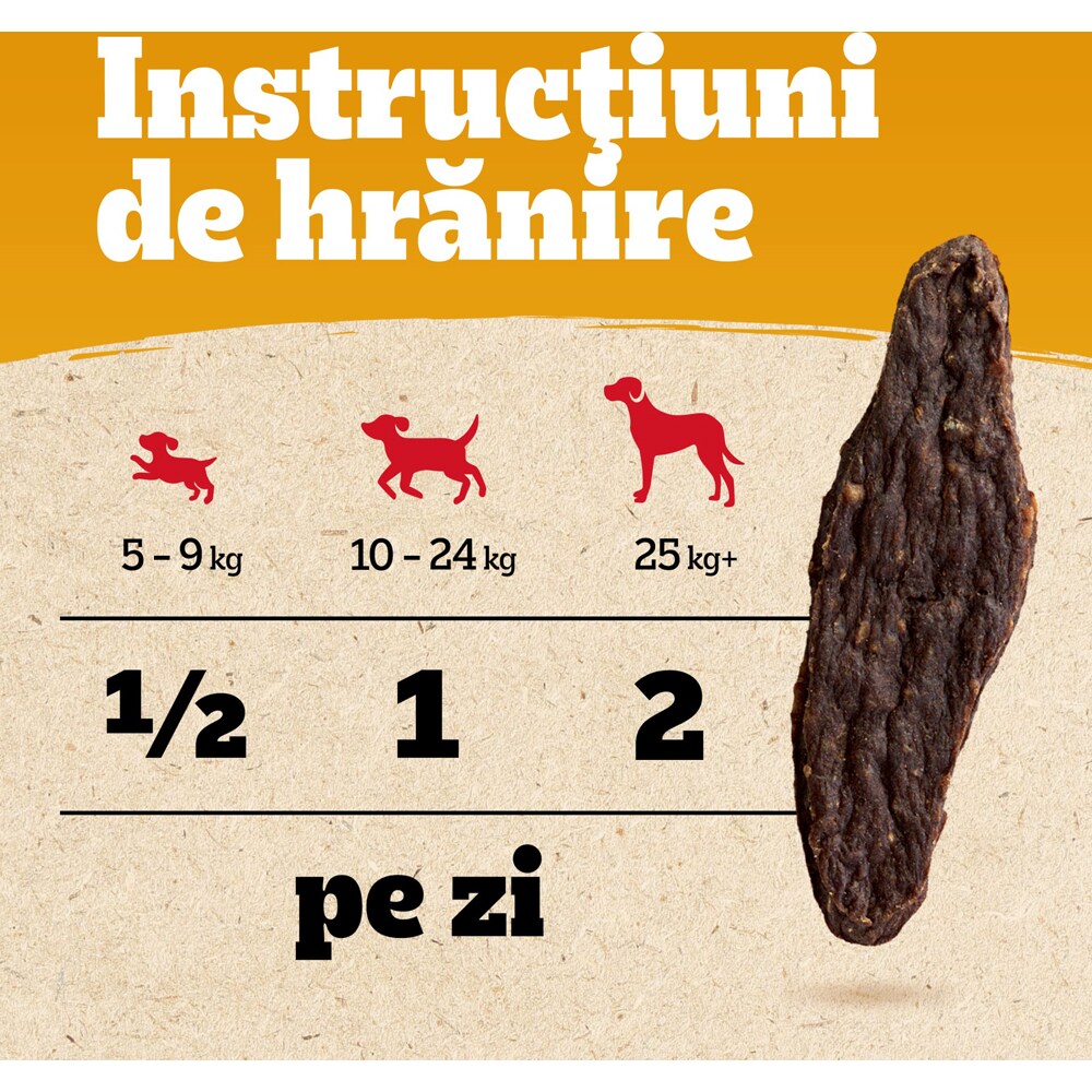 Recompense pentru caini PEDIGREE Ranchos Jerkies, Pui, 7 x 70 g