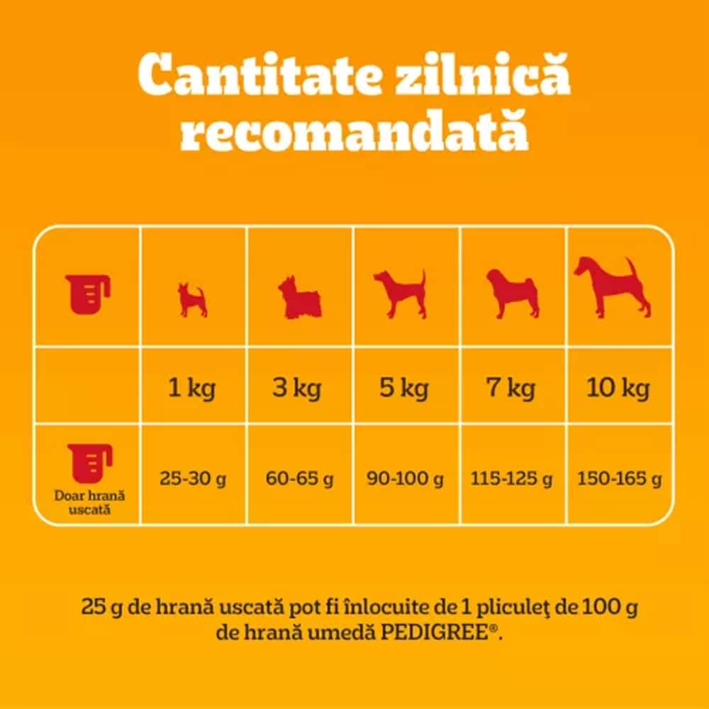 Hrana uscata pentru caini PEDIGREE, Adult, Pasare si Legume, 2 kg