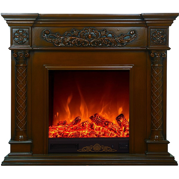 Semineu electric ART FLAME Milano, 1500W, Focar 3D, Telecomanda, maro