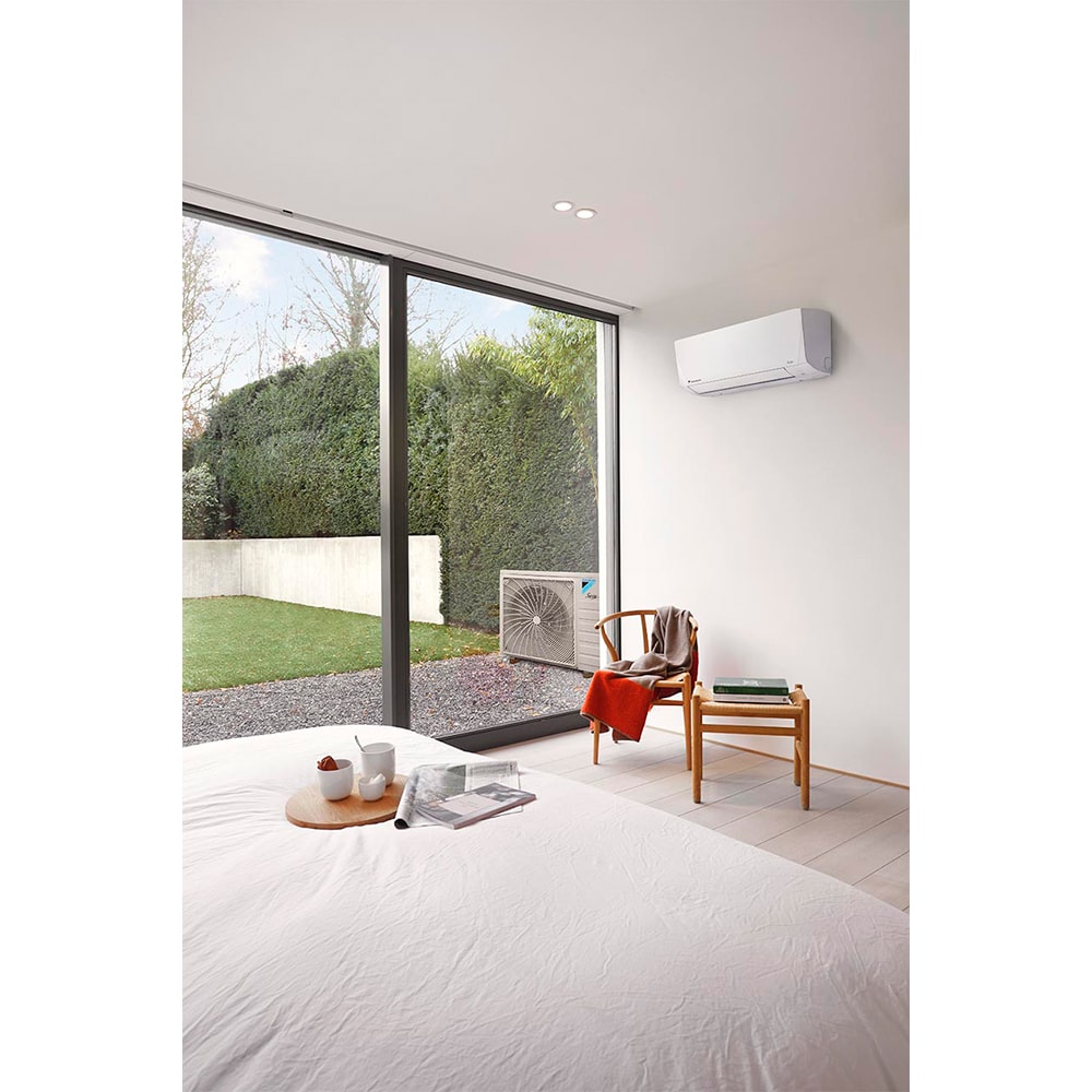 Sistem aer conditionat pentru 2 incaperi DAIKIN Siesta, 9000/18000BTU, A/A, Inverter, Functie Incalzire, alb