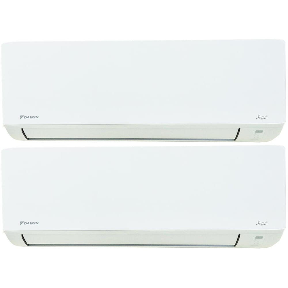 Sistem aer conditionat pentru 2 incaperi DAIKIN Siesta, 9000/18000BTU, A/A, Inverter, Functie Incalzire, alb