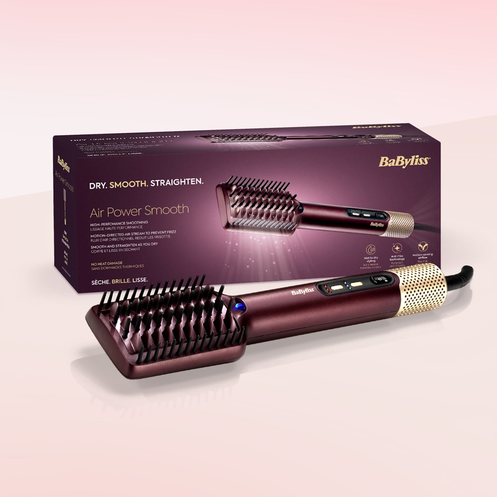 Perie cu aer cald BABYLISS Air Power Smooth AS6400E, 1000W, 3 trepte temperatura, mov