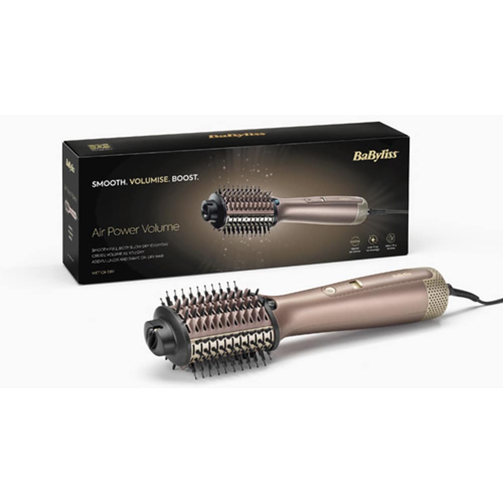 Perie cu aer cald BABYLISS Power Volume AS95E , 1000W, rose-gold