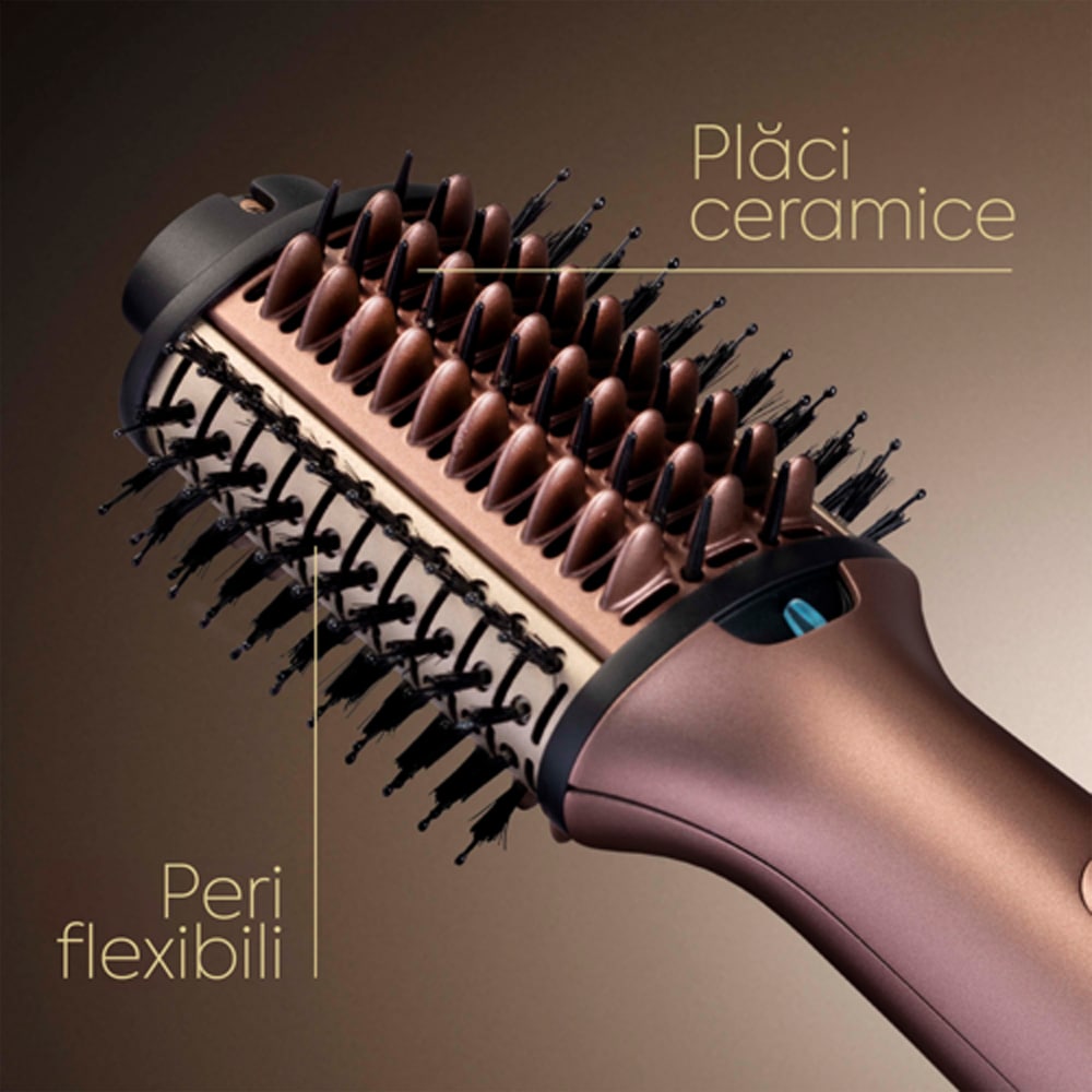 Perie cu aer cald BABYLISS Power Volume AS95E , 1000W, rose-gold