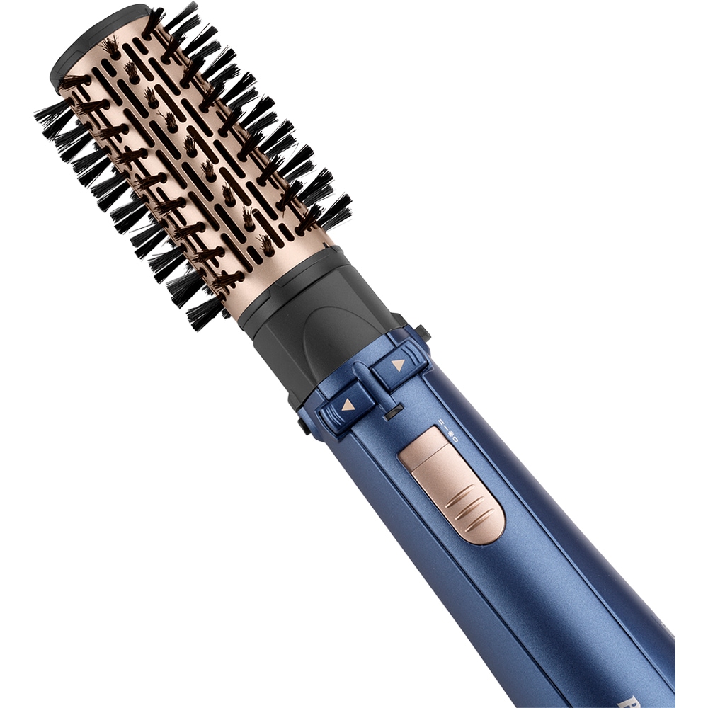 Perie rotativa BABYLISS AS966ROE, 1000W, 2 trepte temperatura, albastru