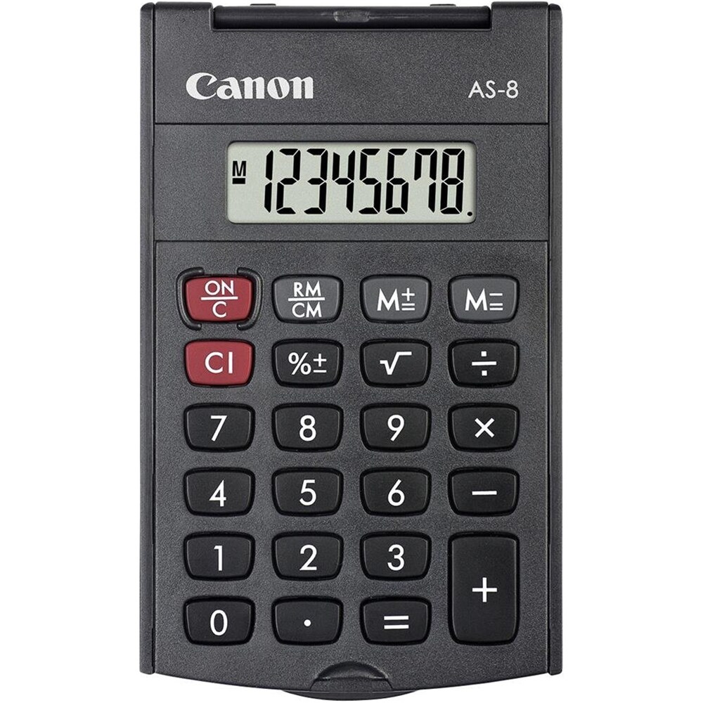 Calculator de birou CANON AS-8, 8 cifre, gri inchis