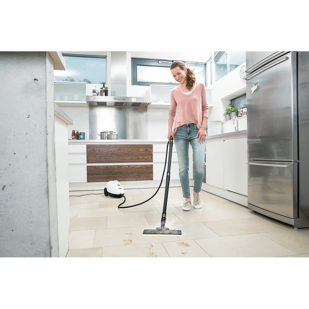 Aparat de curatat cu abur KARCHER SC 2 EasyFix 15126000, 1l, 1500W, alb-negru