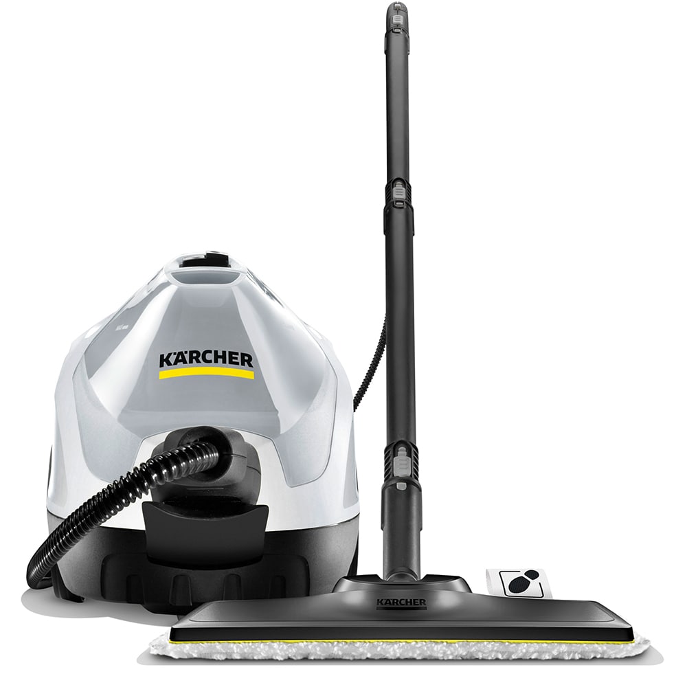 Aparat de curatat cu abur 2in1 KARCHER SC 4 EasyFix Iron 15126310, 0.8l, 2000W, alb-negru